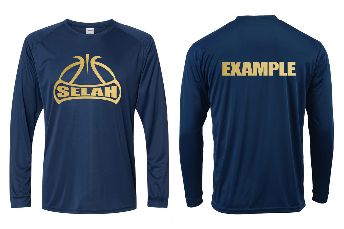 Adult Selah Basketball Performance Long Sleeve - Navy – Apple & Vine Co.