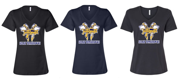 TOMAHAWKS WOMEN'S V-NECK