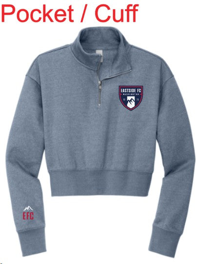 EASTSIDE FC 1/2-Zip NEW LOGO FEB '26  District® Women’s V.I.T.™ Fleece - DT6111