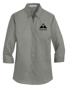 HAAS Ladies 3/4-Sleeve SuperPro™ Twill Shirt L665