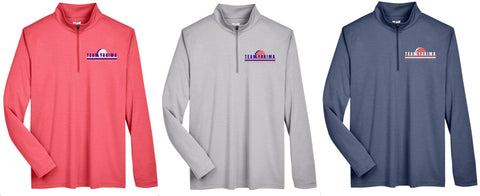 TEAM YAKIMA VOLLEYBALL Team 365 Zone Sonic Heather Performance Quarter-Zip Pullover - TT31H