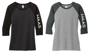 HAAS Women’s Perfect Tri ® 3/4-Sleeve Raglan DM136L