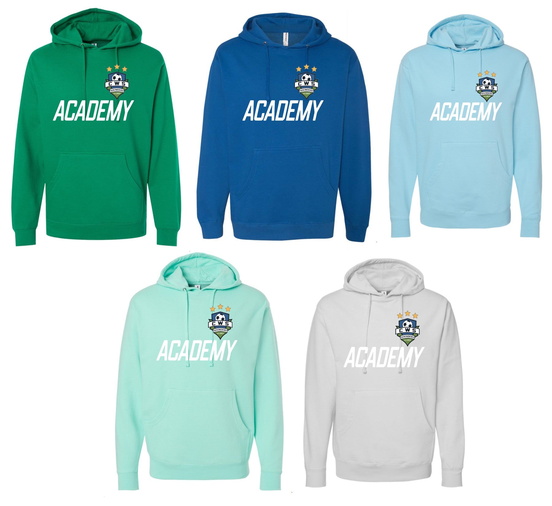 CWS SOCCER HOODIE ACADEMY LOGO