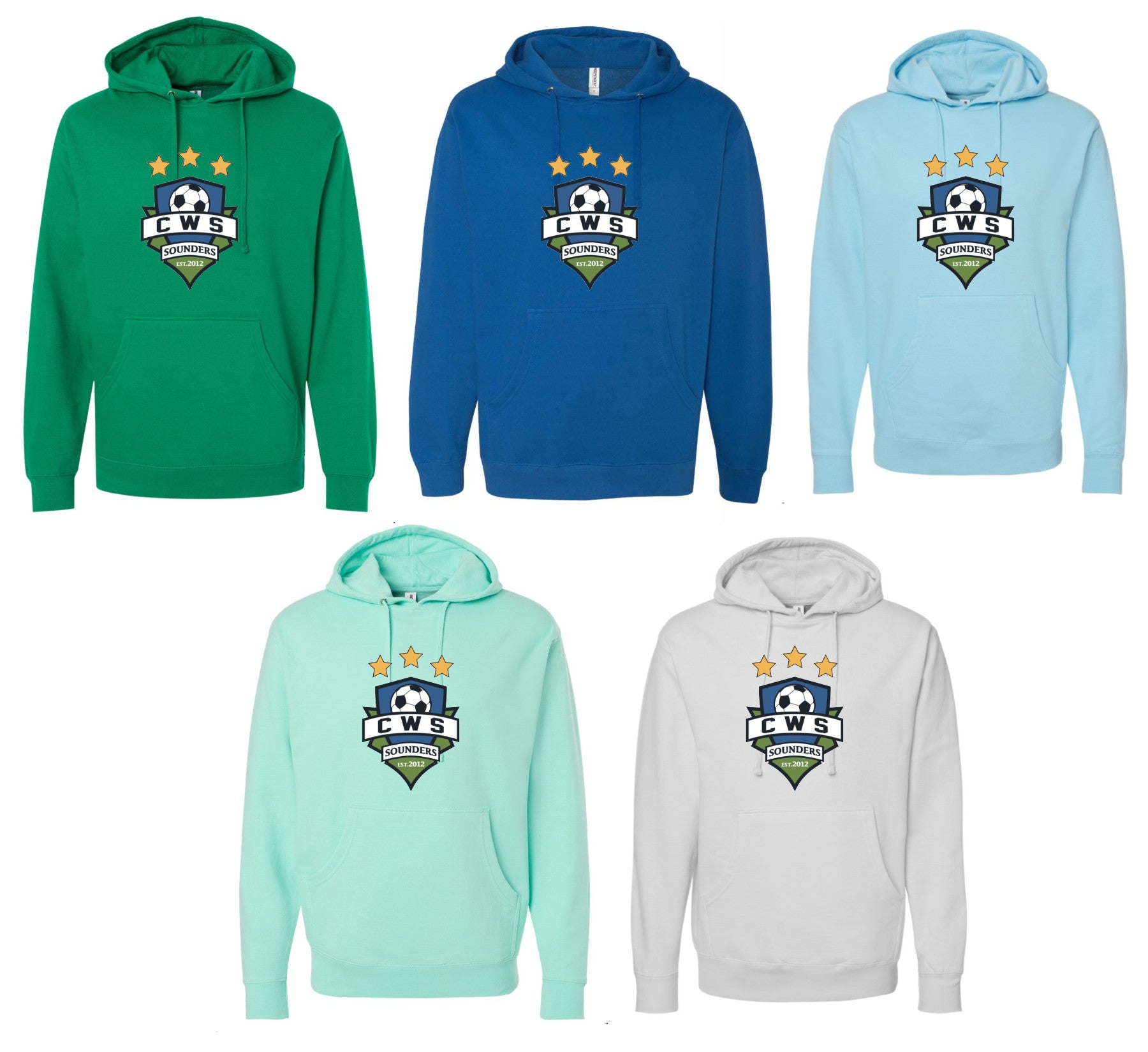 CWS SOCCER HOODIE LARGE CREST LOGO