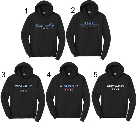 WV CHEER Fleece Pullover Hooded Sweatshirt PC78H