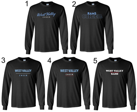 WV CHEER Long Sleeve Core Cotton Tee PC54LS
