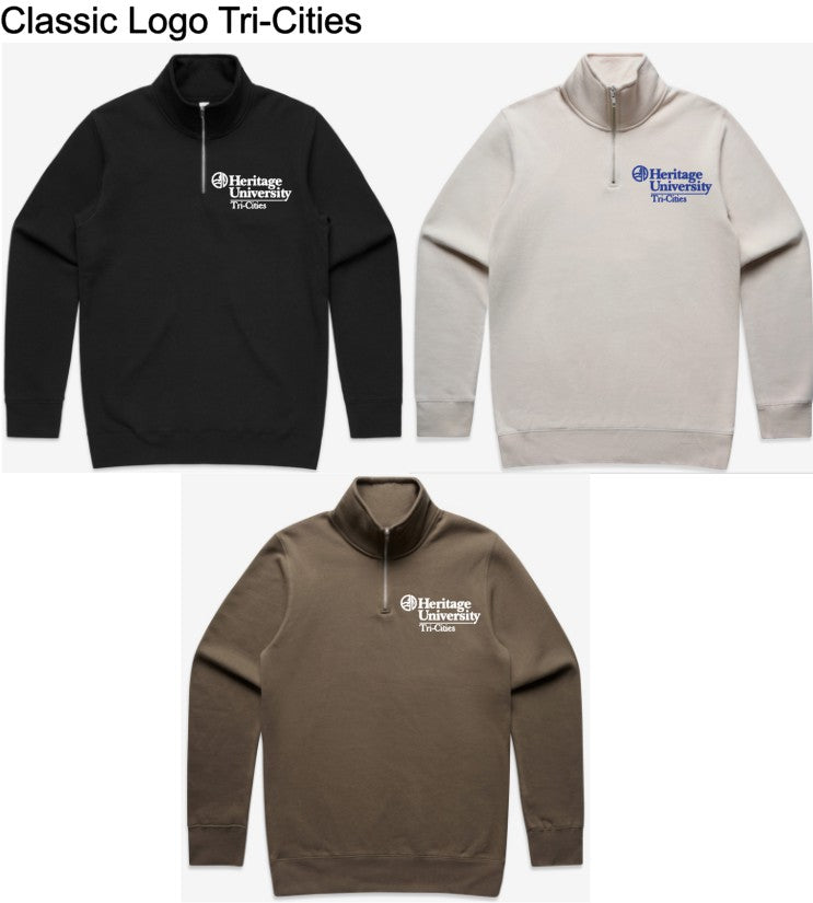 Heritage University | Tri-Cities - ASColour Stencil Half Zip Crew 5125