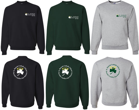 Adult Unisex St. Pats Crewneck Sweatshirt (C+H) Jerzees 562M