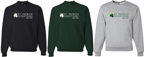 Adult Unisex St. Pats Crewneck Sweatshirt (H) Full Jerzees 562M