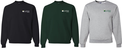 Adult Unisex St. Pats Crewneck Sweatshirt (H) Pocket Jerzees 562M