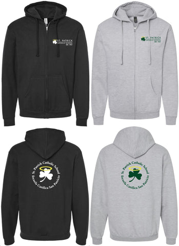 Adult Unisex St. Pats Zip Hoodie (C+H)