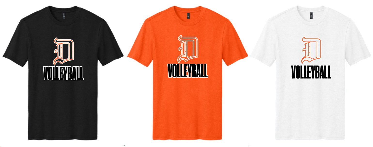 DAVIS VOLLEYBALL D DM108 Perfect Blend® CVC Tee