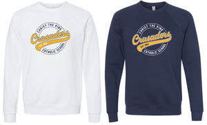 CHRIST THE KING BELLA CANVAS Sponge Fleece Raglan Crewneck Sweatshirt - 3901