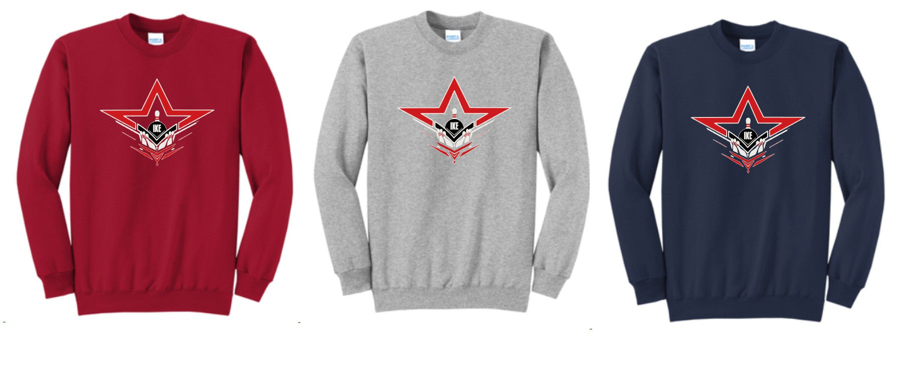 IKE BOWLING CREWNECK SWEATSHIRT