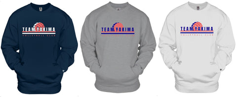 TEAM YAKIMA VOLLEYBALL Badger Unisex Pocket Crewneck Sweatshirt - 1252