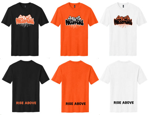 DAVIS VOLLEYBALL DRIP DM108 Perfect Blend® CVC Tee