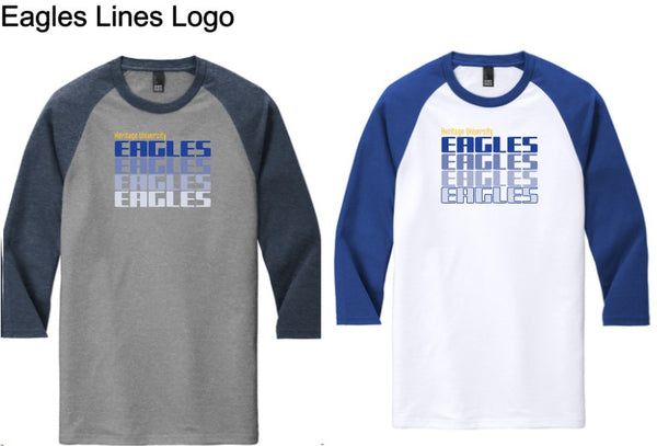 Heritage University Tri-Cities - District ® Perfect Tri ® 3/4-Sleeve Raglan - DM136