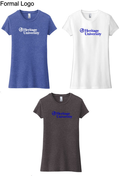 Heritage University - District ® Women’s Fitted Perfect Tri ® Tee - DT155