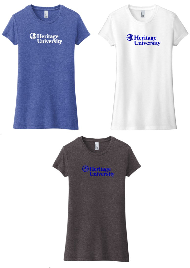Heritage University - District ® Women’s Fitted Perfect Tri ® Tee - DT155