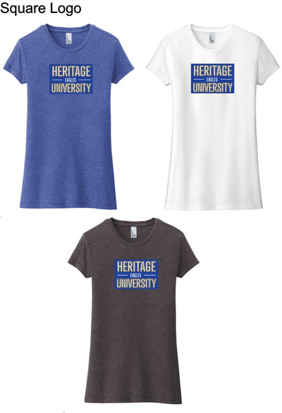 Heritage University - District ® Women’s Fitted Perfect Tri ® Tee - DT155