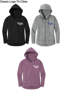 Heritage University | Tri-Cities - District® Women’s Perfect Weight® Fleece Drop Shoulder Full-Zip Hoodie - DT1104
