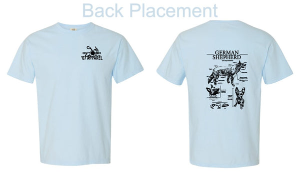 '07 Apparel 'German Shepherd' Unisex Garment-Dyed Heavyweight T-Shirt - 1717