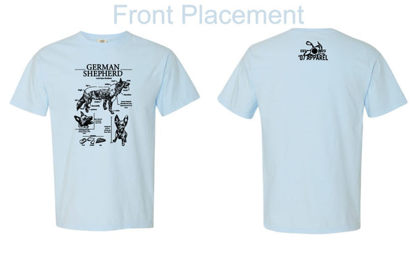 '07 Apparel 'German Shepherd' Unisex Garment-Dyed Heavyweight T-Shirt - 1717