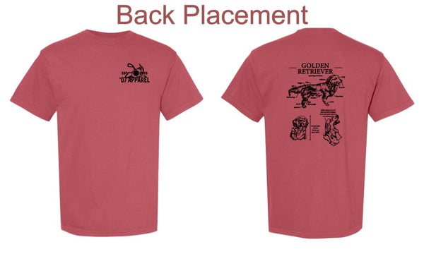 '07 Apparel 'Golden Retriever' Unisex Garment-Dyed Heavyweight T-Shirt - 1717