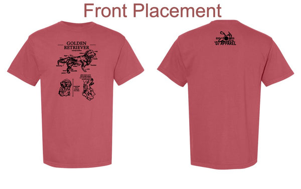 '07 Apparel 'Golden Retriever' Unisex Garment-Dyed Heavyweight T-Shirt - 1717