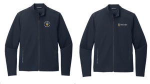 CHRIST THE KING EMBROIDERED Stretch Soft Shell Jacket MM7102