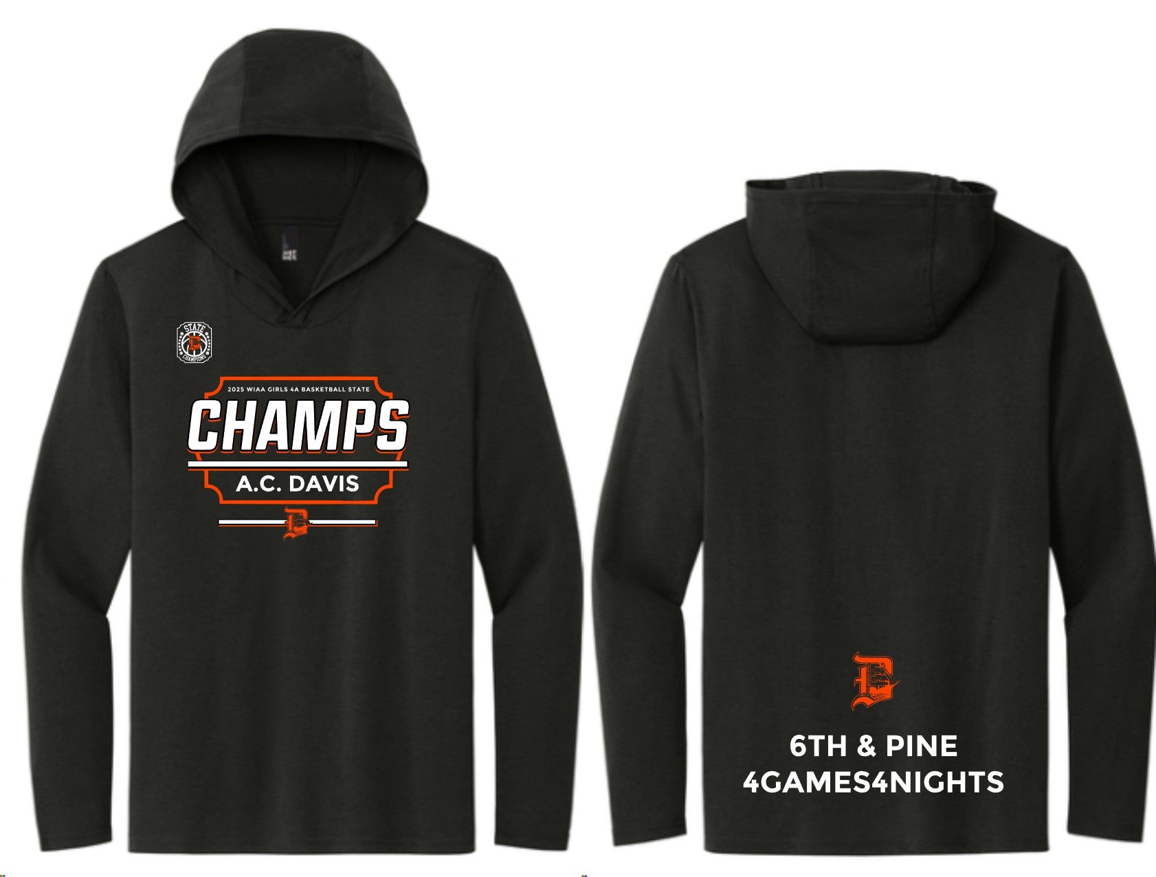 DAVIS STATE 2025 District Perfect Tri Long Sleeve Hoodie DM139
