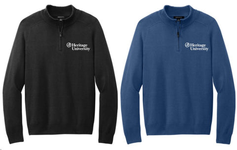 Heritage University - Mercer+Mettle® 1/4-Zip Sweater - MM3020