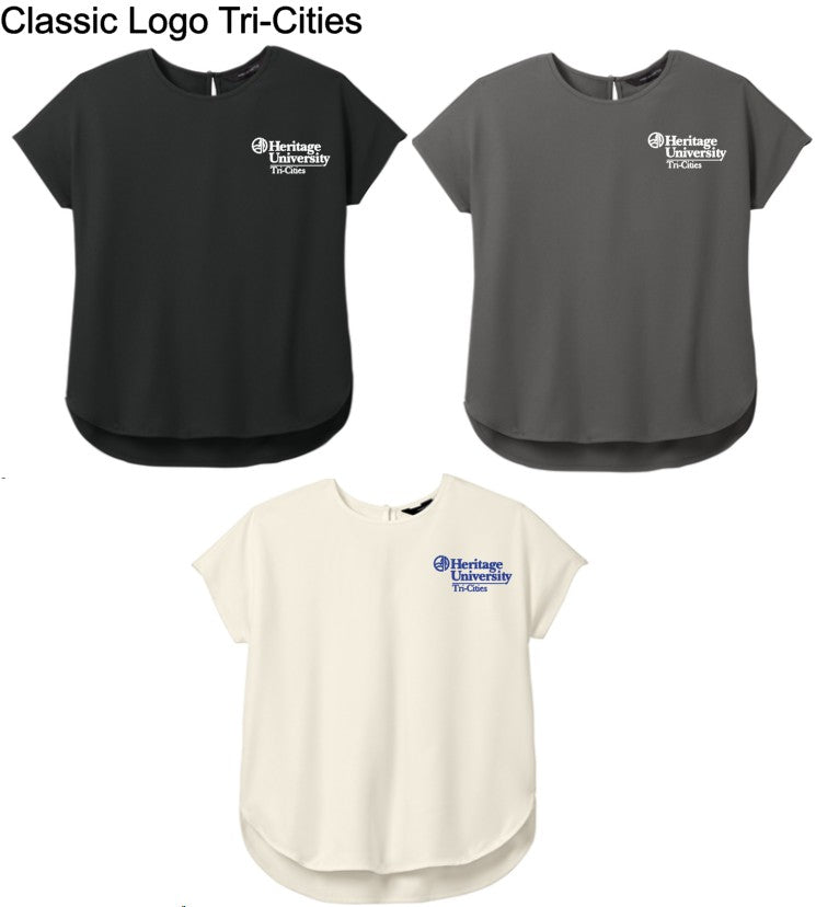 Heritage University | Tri-Cities - Mercer+Mettle® Women's Stretch Crepe Crew - MM2015