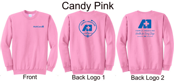 MultiCare Family Medicine - Core Fleece Crewneck Sweatshirt PC78