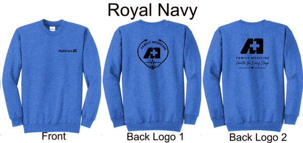 MultiCare Family Medicine - Core Fleece Crewneck Sweatshirt PC78