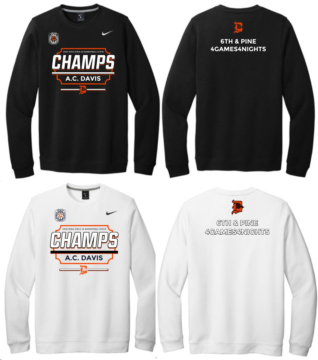 DAVIS STATE 2025 Nike Club Fleece Crew CJ1614