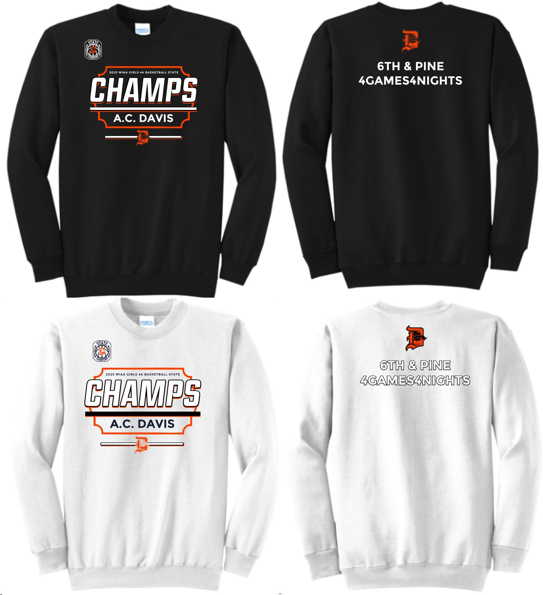 DAVIS STATE 2025 PC Core Fleece Crewneck Sweatshirt PC78
