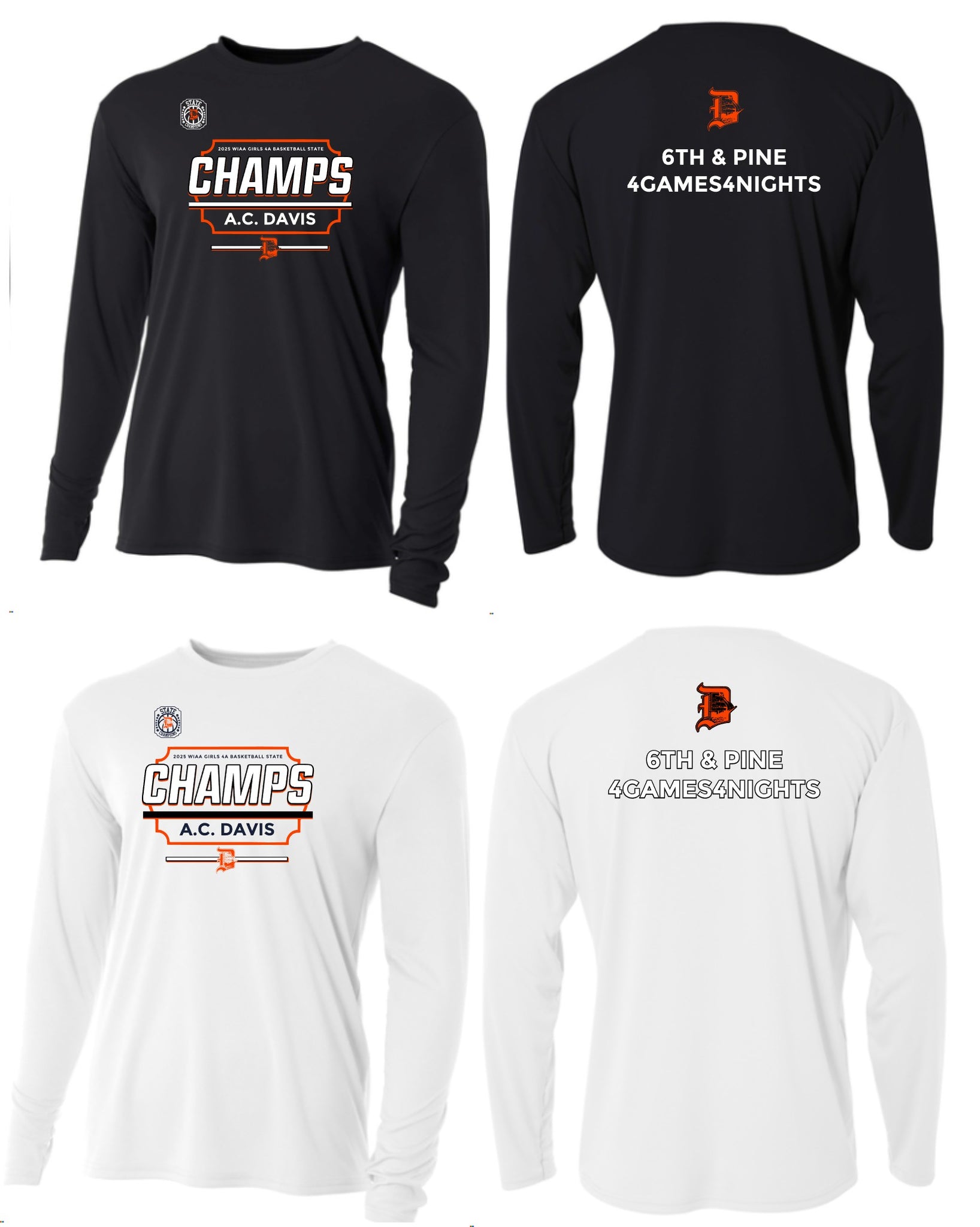 DAVIS STATE 2025 A4 Cooling Performance Long Sleeve Tee A4N3165