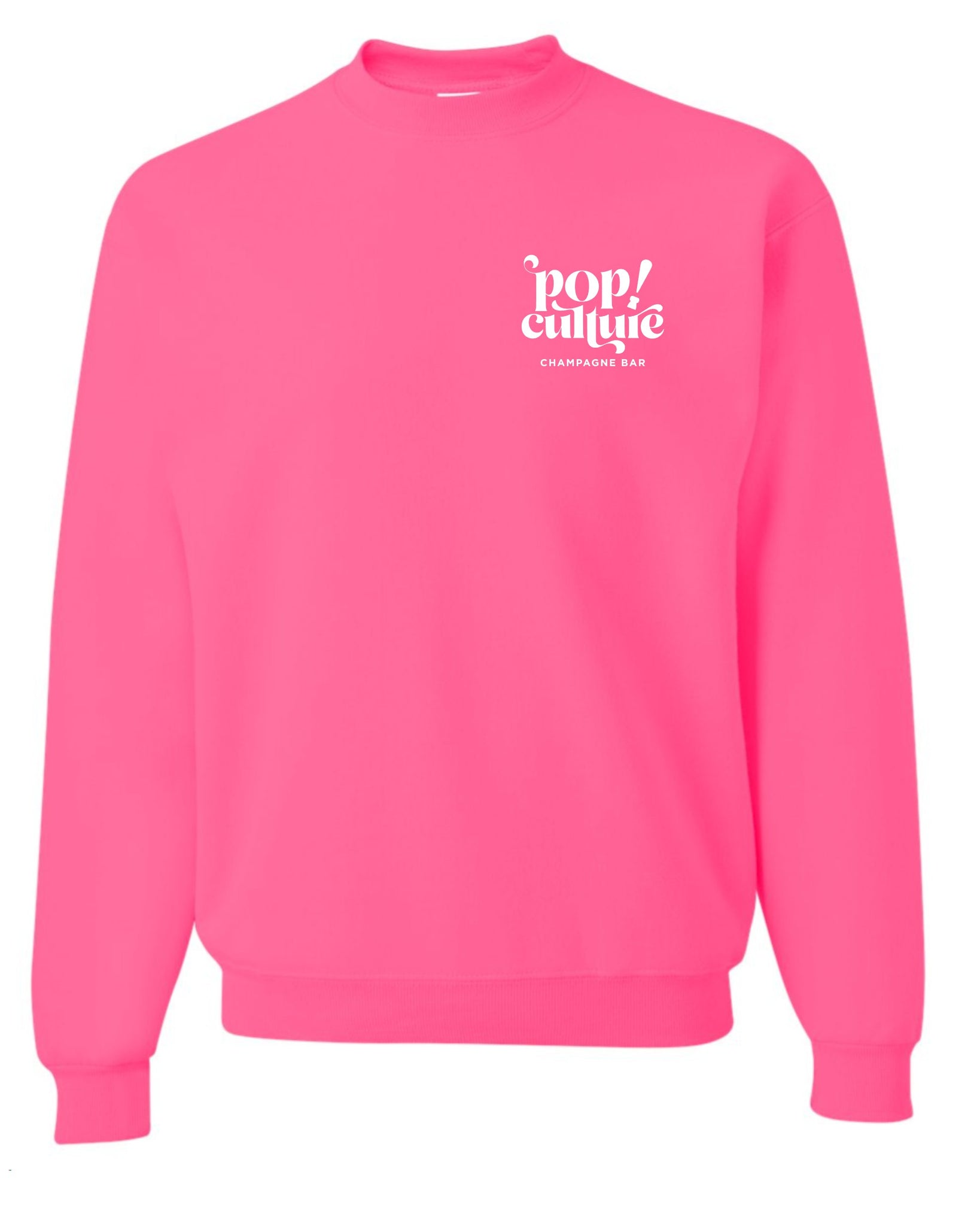 POP CULTURE CLASSIC PINK CREWNECK SWEATSHIRT