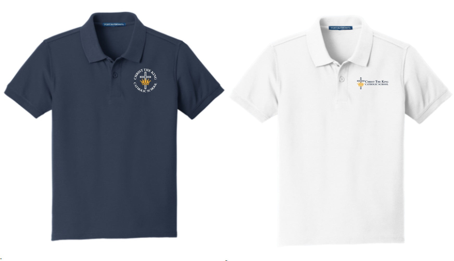 CHRIST THE KING EMBROIDERED Youth Core Classic Pique Polo Y100