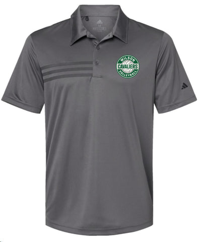 WILSON MSVB Adidas Men's 3-Stripe Chest Polo - A324