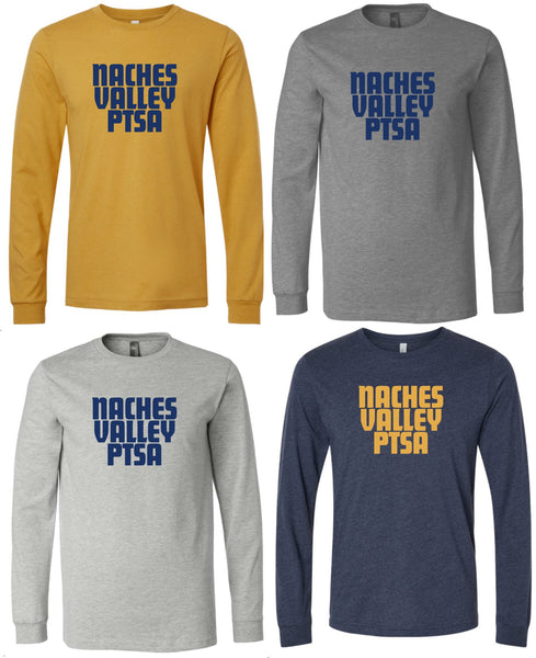 NVPTSA BELLA CANVAS Long Sleeve Tee 3501 LOGOS 5-8