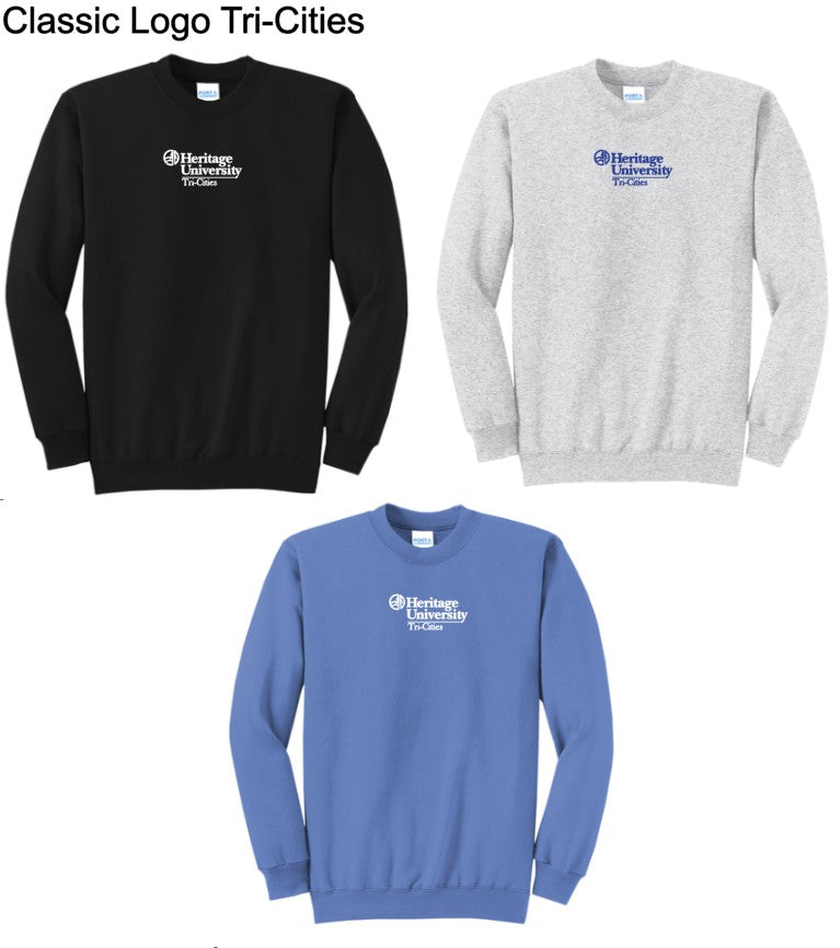 Heritage University | Tri-Cities - Port & Company® Core Fleece Crewneck Sweatshirt PC78