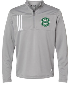 WILSON MSVB Adidas 3-Stripe Double-Knit Quarter-Zip Pullover - A482