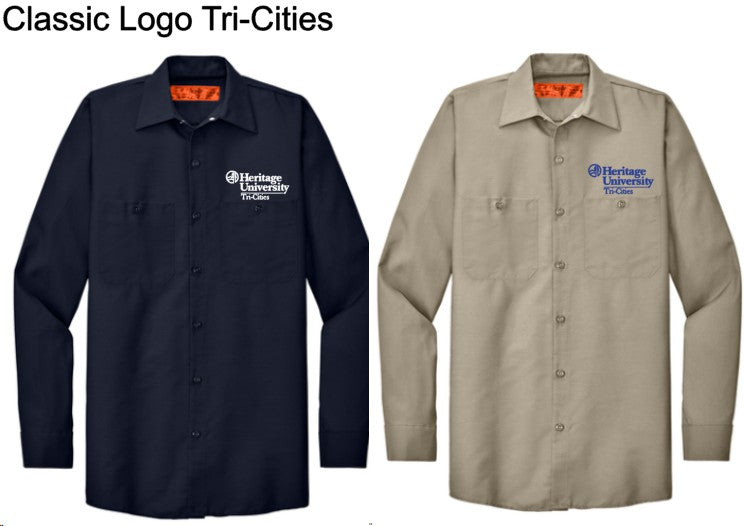 Heritage University | Tri-Cities - Red Kap® Long Sleeve Industrial Work Shirt - RSP14