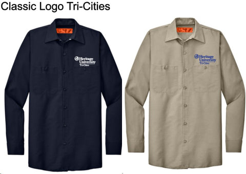 Heritage University | Tri-Cities - Red Kap® Long Sleeve Industrial Work Shirt - RSP14
