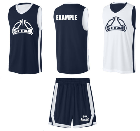 SELAH BASKETBALL UNIFORM ST900 Sport-Tek® Rival Basketball Rev Jersey & Shorts