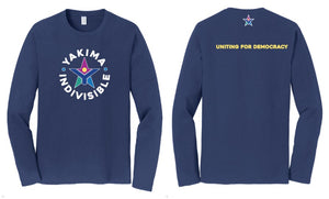 Yakima Invisible - Port & Co Long Sleeve Fan Favorite Tee Navy - PC450LS