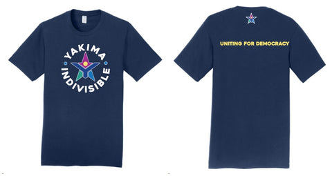 Yakima Invisible - Port & Co Fan Favorite Tee - Navy PC450