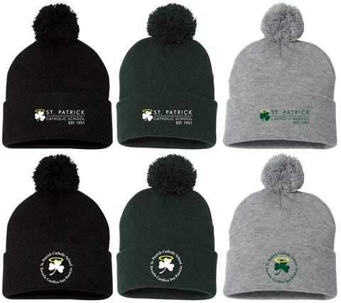 St. Pats 12" Pom-Pom Cuffed Beanie - SP15